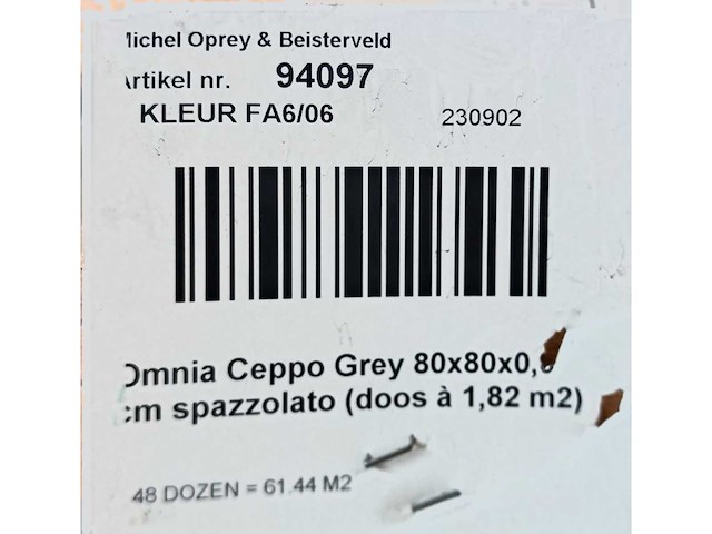 Keope ceppo grey mat 80x80 cm tegel 45,44 m² - afbeelding 7 van  7
