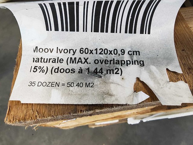 Keope moov ivory mat 60x120 cm tegel 8,64 m² - afbeelding 5 van  5