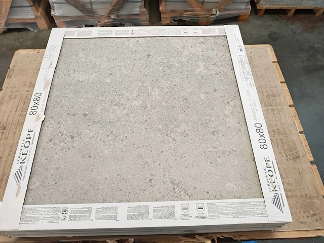 Keope omnia devix greige mat 80x80 cm tegel 7,68 m² - afbeelding 1 van  8