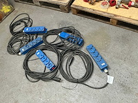 Keraf stekkerdoos met snoer (5x)