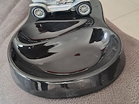 Keramiek asbak met oldtimer auto (made in italy) - afbeelding 4 van  13