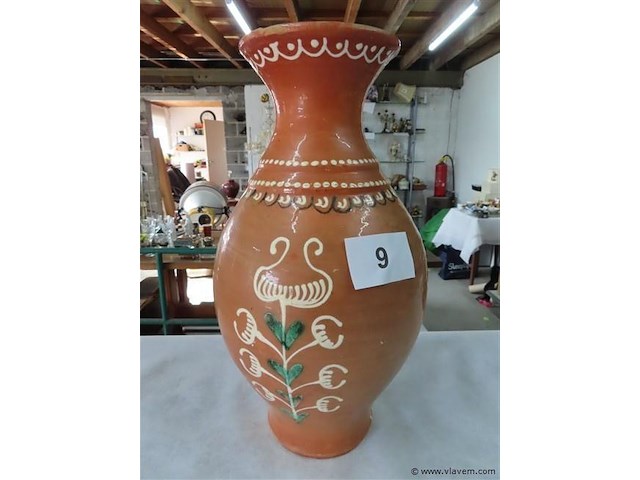 Keramieken vaas h 43cm - afbeelding 1 van  3