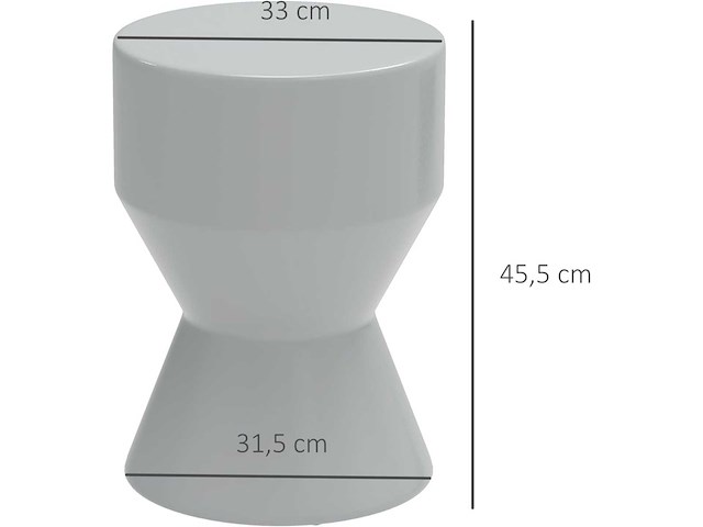 Keramische kruk - 120 kg - 33 x 45,5 cm - afbeelding 3 van  4