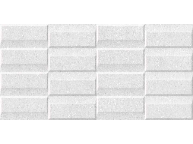 Keramische wandtegel 97,2m² micron white 3d 30x60cm - afbeelding 1 van  1