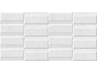 Keramische wandtegel 97,2m² micron white 3d 30x60cm - afbeelding 1 van  1