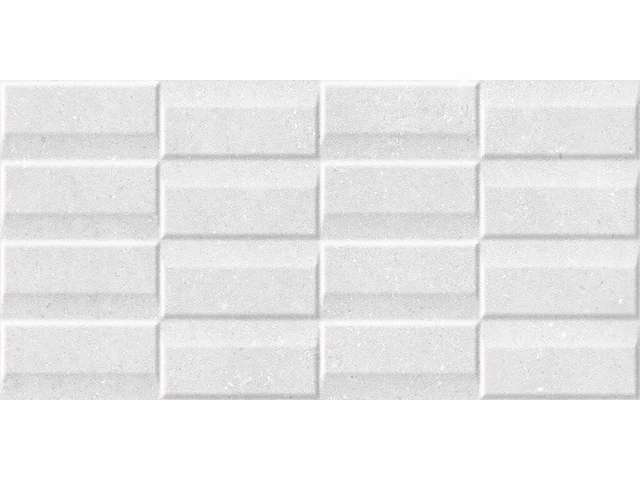 Keramische wandtegel 97,2m² micron white 3d 30x60cm - afbeelding 1 van  1