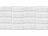 Keramische wandtegel 97,2m² micron white 3d 30x60cm - afbeelding 1 van  1