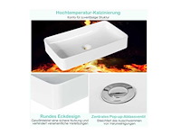 Keramische wastafel voor aanrechtbladen - afbeelding 4 van  5