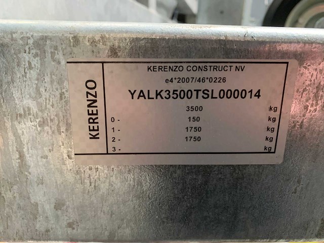 Kerenzo aanhangwagen kipper nieuw - afbeelding 7 van  9