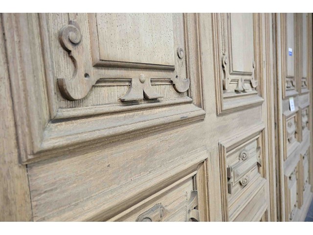 Kerkdeuren eik/ br320 h300 - afbeelding 3 van  5