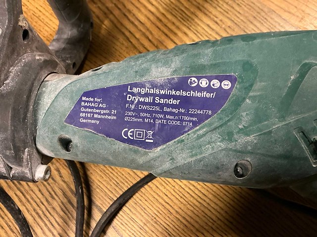 Kerkules dws225l wand en plafondschuurmachine - afbeelding 4 van  6