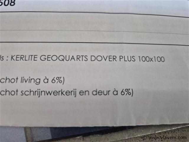 Kerlite geoquarts dover plus 100x100cm - afbeelding 2 van  5