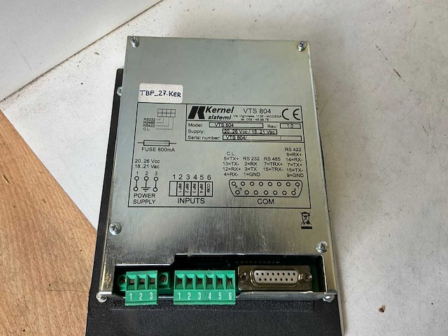 Kernel sistemi vts804 bedieningspaneel (3x) - afbeelding 5 van  7