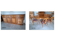 Kersenboom - eetkamer (dressoir, tafel, 6 stoelen)
