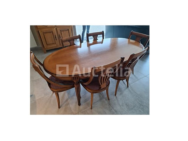 Kersenboom - eetkamer (dressoir, tafel, 6 stoelen) - afbeelding 8 van  9