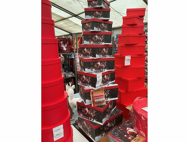 Kerst- & seizoensartikelen cadeau verpakkingsbox (10x) - afbeelding 1 van  2
