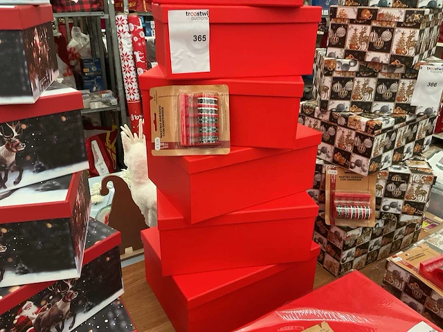 Kerst- & seizoensartikelen cadeau verpakkingsbox (10x) - afbeelding 1 van  2