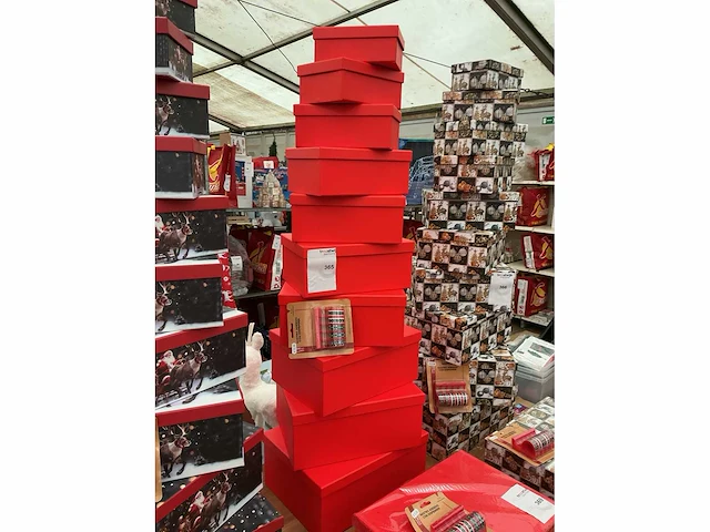 Kerst- & seizoensartikelen cadeau verpakkingsbox (10x) - afbeelding 2 van  2