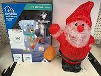 Kerst- & seizoensartikelen figuren met led verlichting (2x)