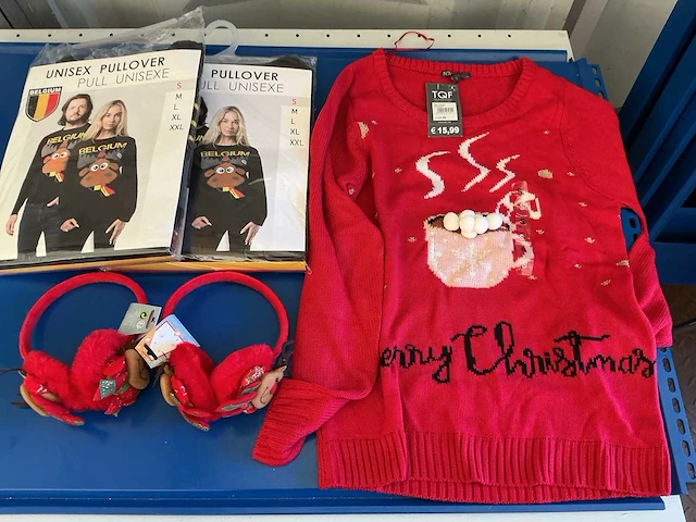 Kerst- & seizoensartikelen kleding (4x) - afbeelding 2 van  4