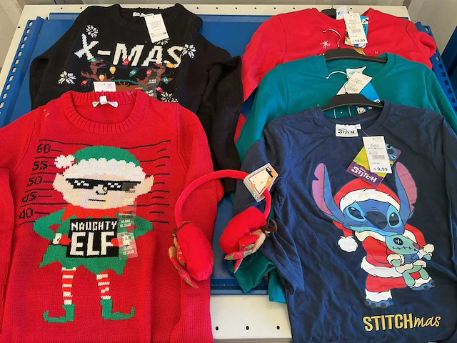 Kerst- & seizoensartikelen kleding (7x) - afbeelding 2 van  3