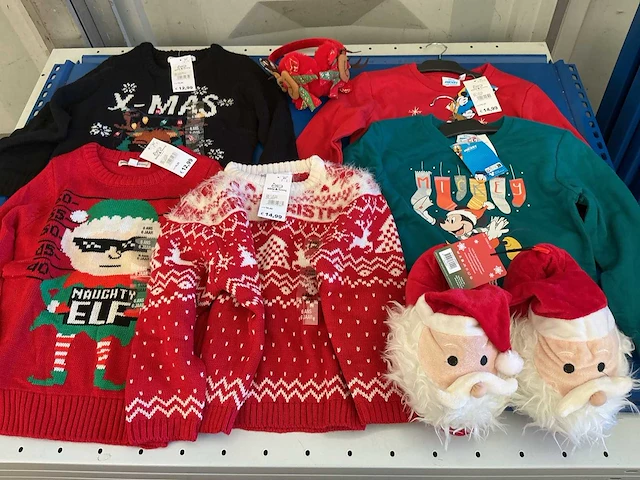 Kerst- & seizoensartikelen kleding (8x) - afbeelding 3 van  6