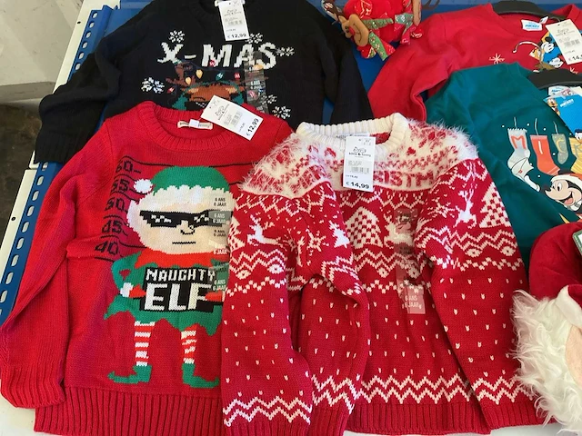 Kerst- & seizoensartikelen kleding (8x) - afbeelding 4 van  6