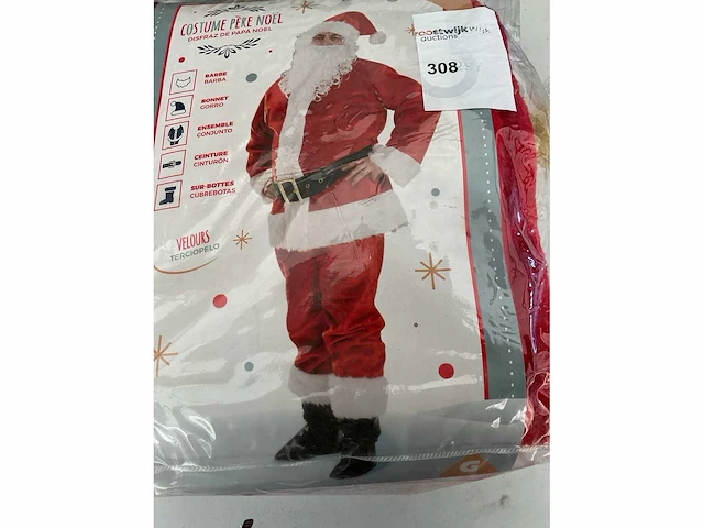Kerst- & seizoensartikelen kleding kerstman - afbeelding 2 van  2