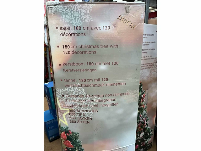 Kerst- & seizoensartikelen kunstkerstboom inclusief decoratie - afbeelding 3 van  4