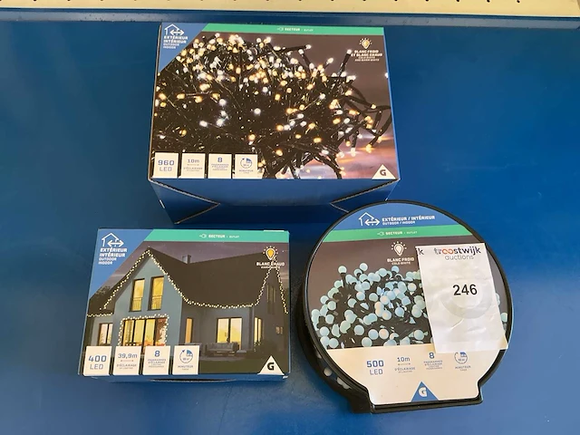 Kerst- & seizoensartikelen led slingers (3x) - afbeelding 1 van  1