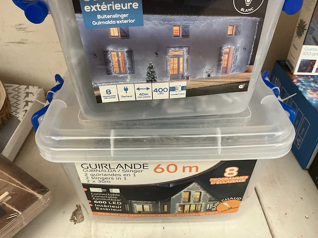 Kerst- & seizoensartikelen led slingers (3x) - afbeelding 2 van  2