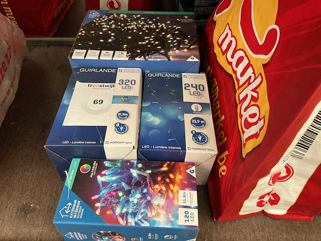 Kerst- & seizoensartikelen led slingers (4x) - afbeelding 1 van  2