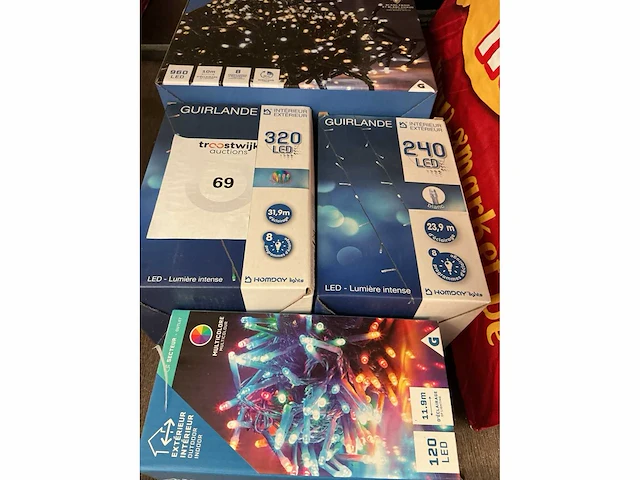 Kerst- & seizoensartikelen led slingers (4x) - afbeelding 2 van  2