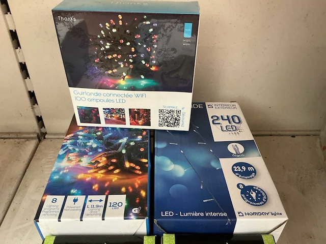 Kerst- & seizoensartikelen led slingers (7x) - afbeelding 3 van  3