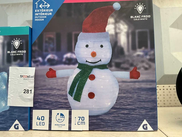 Kerst- & seizoensartikelen led verlichte kerstfiguren (2x) - afbeelding 1 van  3