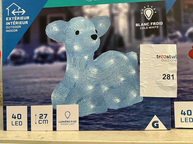 Kerst- & seizoensartikelen led verlichte kerstfiguren (2x) - afbeelding 2 van  3