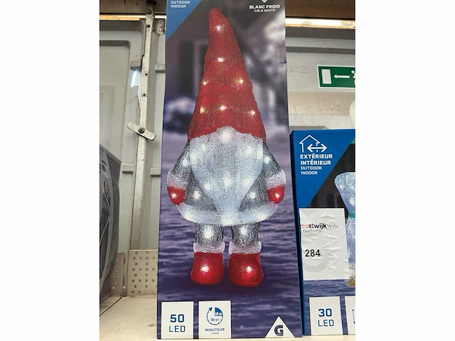 Kerst- & seizoensartikelen led verlichte kerstfiguren (2x) - afbeelding 3 van  3