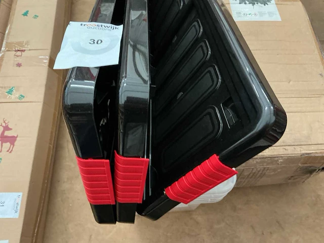 Kerst- & seizoensartikelen opbergtas kunstkerstboom + 3 opbergbox - afbeelding 3 van  3