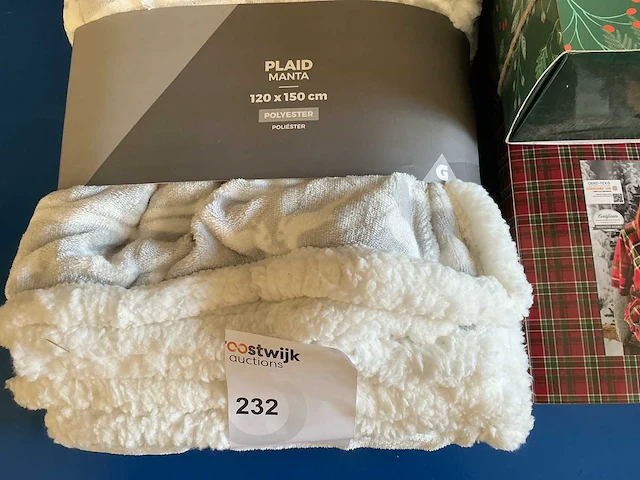 Kerst- & seizoensartikelen plaid (4x) - afbeelding 4 van  4