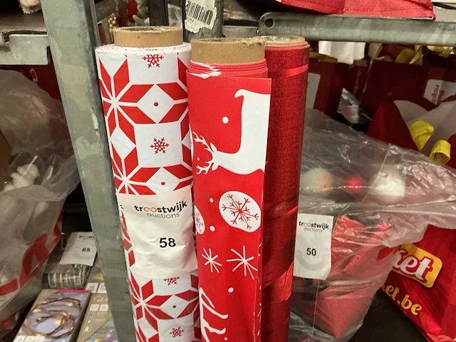Kerst- & seizoensartikelen rol plastic tafellaken (3x) - afbeelding 1 van  3