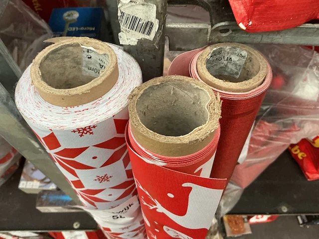 Kerst- & seizoensartikelen rol plastic tafellaken (3x) - afbeelding 2 van  3