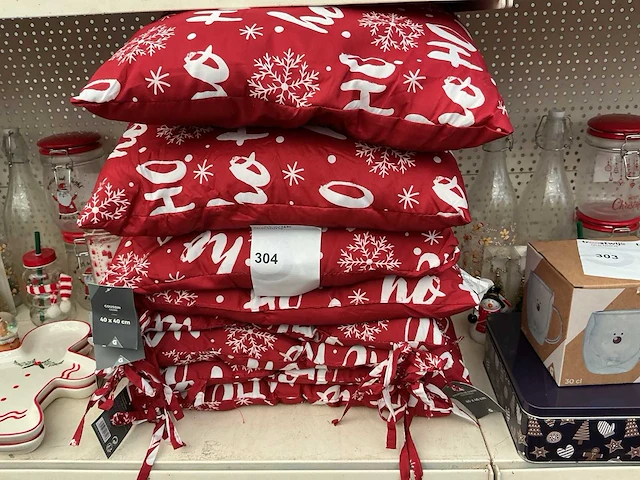Kerst- & seizoensartikelen sierkussens (8x) - afbeelding 2 van  2