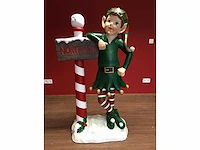 Kerstelf - decorative object - afbeelding 2 van  2