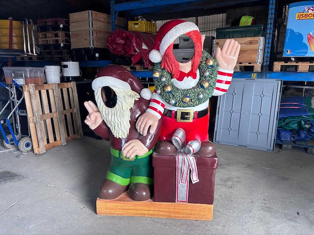 Kerstman & elf-wanddecoratie - afbeelding 2 van  2