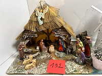 Kerststal en huisjes - afbeelding 2 van  3