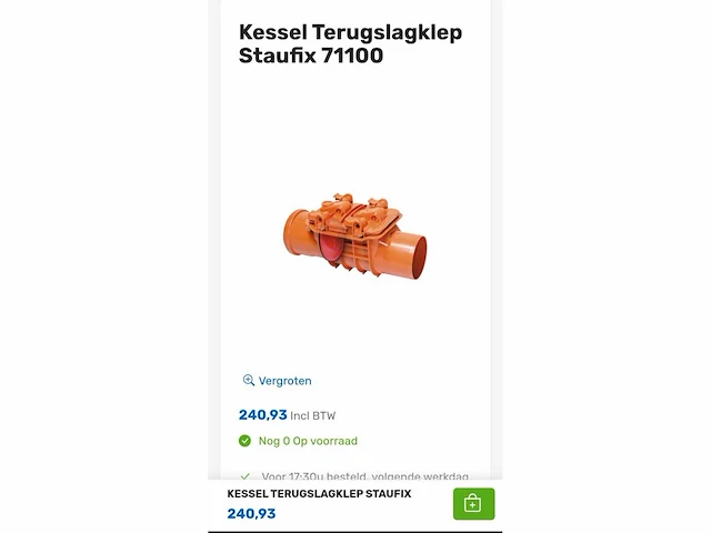 Kessel terugslagklep staufix 71100 - afbeelding 3 van  4