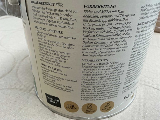 Ketel muurverf voor binnen (99x) - afbeelding 3 van  3