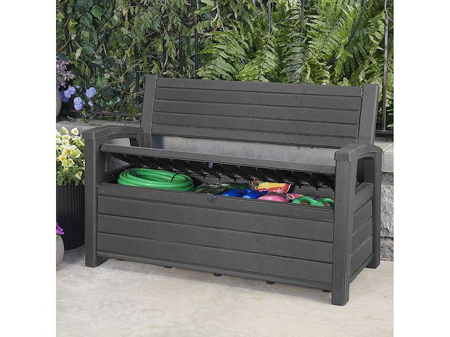 Keter® 2-in-1 tuinbank - 227l met geïntegreerde kussendoos - afbeelding 2 van  3