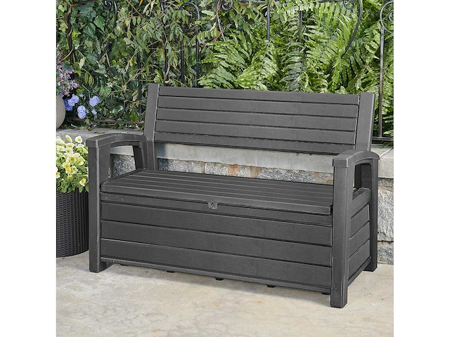 Keter® 2-in-1 tuinbank - 227l met geïntegreerde kussendoos - afbeelding 2 van  6