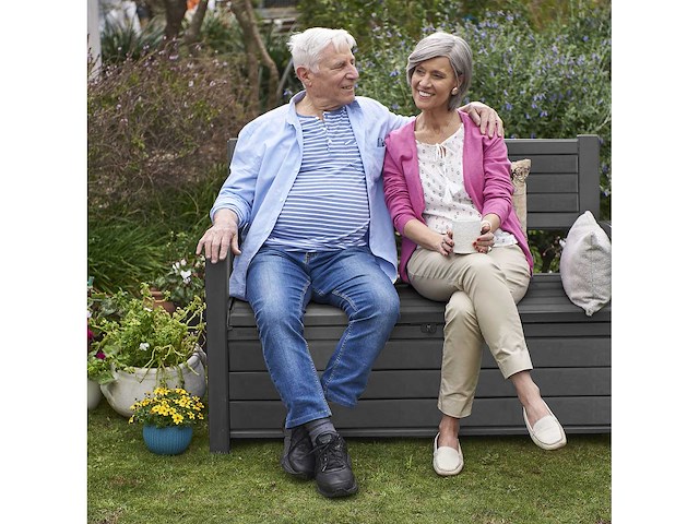 Keter® 2-in-1 tuinbank - 227l met geïntegreerde kussendoos - afbeelding 5 van  6
